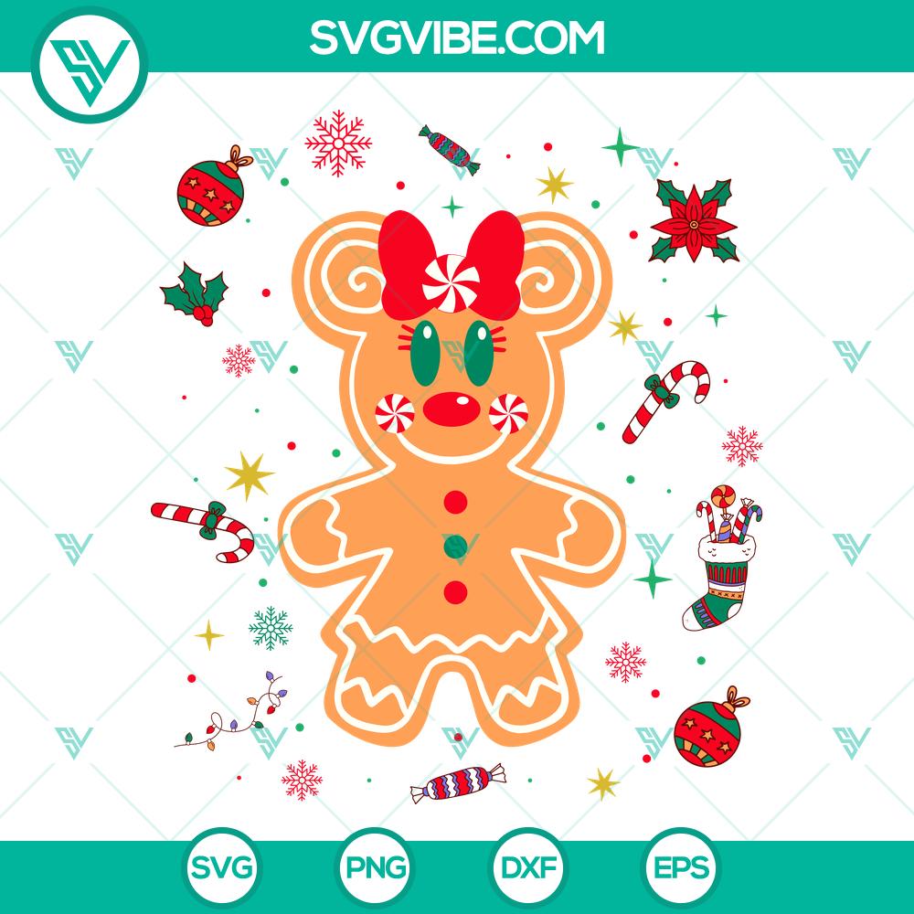 Disney Minnie Mouse Christmas Gingerbread SVG | Cute Holiday Baking Cut Files Disney Minnie Mouse Christmas Gingerbread SVG | Cute Holiday Baking Cut Files