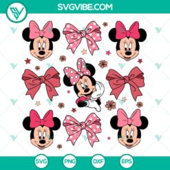 Disney Minnie Mouse Coquette Bow SVG | Cute Fashion Cut Files