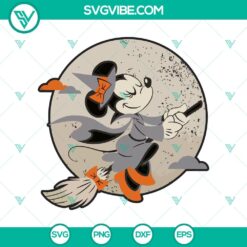 Disney Minnie Mouse Flying Witch Costume Halloween SVG, Halloween SVG, Scary SVG, Horror SVG