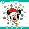 Minnie Mouse Merry Christmas SVG DXF EPS PNG files with Disney theme for crafts and projects.