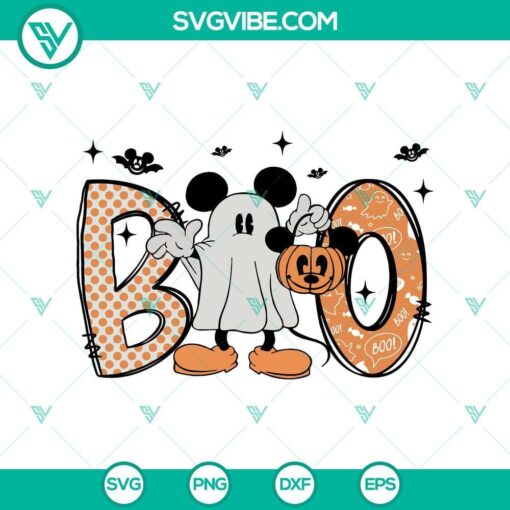 disney mouse boo ghost halloween svg dxf eps png cut files