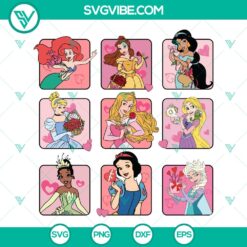 Disney Princess Happy Valentine’s Day | Magical Love Cut Files