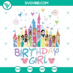 Disney Princesses Birthday Girl SVG | Magical Birthday Cut Files