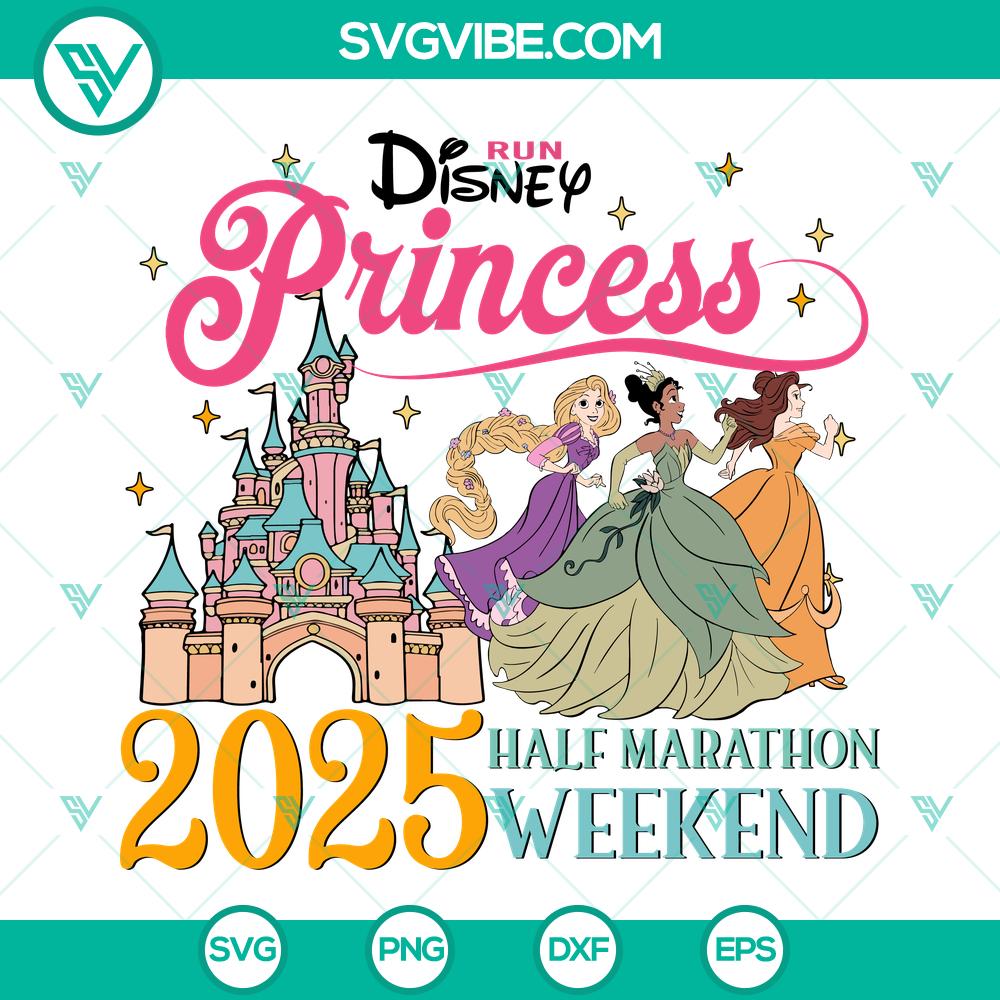 Disney Running Princess SVG | Half Marathon Race Cut Files Disney Running Princess SVG | Half Marathon Race Cut Files