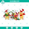 Disney Santa Pooh Bear Christmas Lights SVG | Cute Holiday Cut Files 2