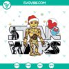 Disney Star Wars C-3PO Christmas SVG featuring Golden Droid holiday cut files for crafts and decorations.