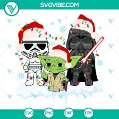 Disney Star Wars Family Christmas SVG | Galaxy Holiday Cut Files