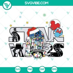 Disney Star Wars R2-D2 Christmas SVG | Galactic Droid Holiday Cut Files