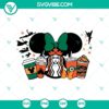 Disney Starbucks and Halloween themed coffee cup SVG design for crafting projects.