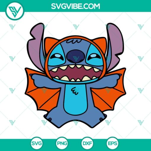 disney stitch bat svg funny stitch halloween bat svg funny halloween svg