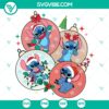 Disney Stitch character in festive Christmas ball design, available as SVG, DXF, EPS, and PNG files for crafting.