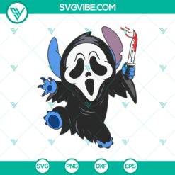 Halloween, Stitch SVG, SVG Files, Disney Stitch Ghostface Halloween SVG, 13