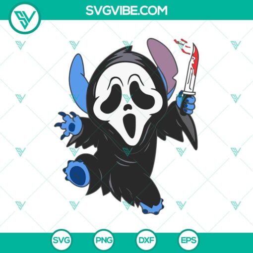 disney stitch ghostface halloween svg halloween svg scary svg horror svg