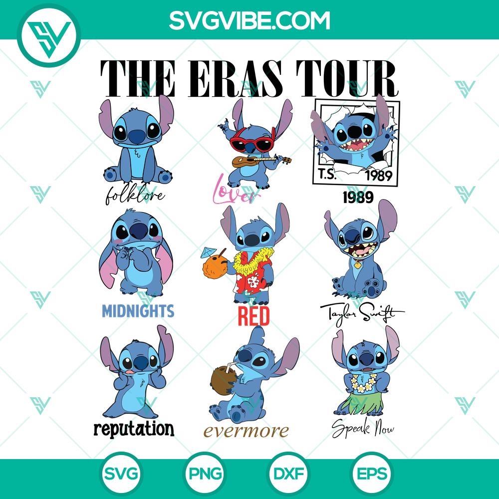 Disney Stitch The Eras Tour SVG | Concert Lover Disney Cut Files Disney Stitch The Eras Tour SVG | Concert Lover Disney Cut Files