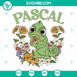 Disney Tangled Pascal Floral Rapunzel SVG | Cute Disney Princess Cut Files
