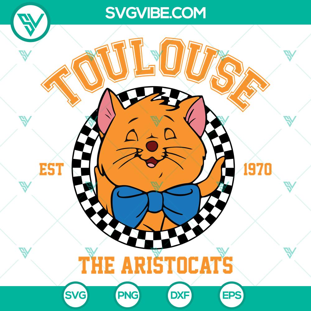 Disney Toulouse The Aristocats 1970 SVG | Vintage Kitten Cut Files Disney Toulouse The Aristocats 1970 SVG | Vintage Kitten Cut Files
