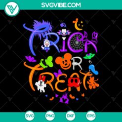 Halloween, SVG Files, Walt Disney SVG, Disney Trick Or Treat SVG, Disney 22