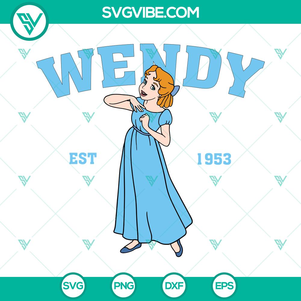 Disney Wendy Darling Est 1953 SVG | Classic Peter Pan Cut Files Disney Wendy Darling Est 1953 SVG | Classic Peter Pan Cut Files