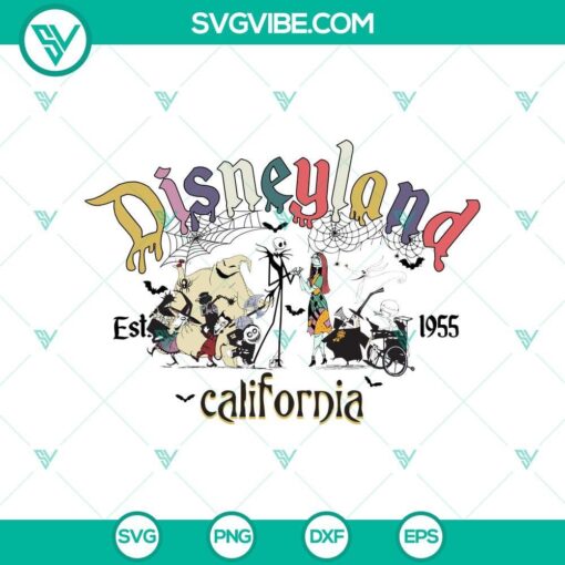 disneyland 1955 halloween california svg dxf eps png cut file