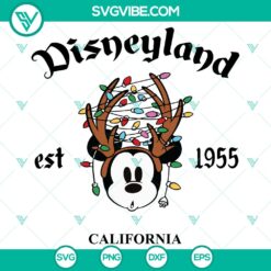 Disneyland Mickey Mouse Christmas SVG DXF EPS PNG Files