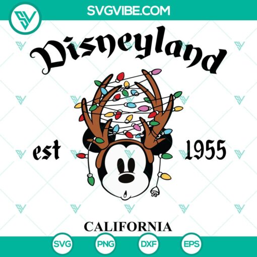 disneyland mickey mouse christmas svg dxf eps png files