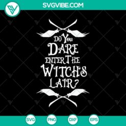Witches Lair Halloween SVG perfect for October 31st, featuring spooky and scary design elements.