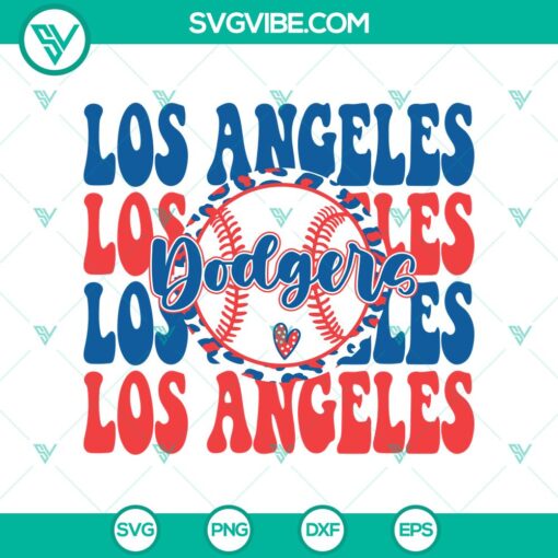 dodgers baseball leopard svg los angeles dodgers svg png vector clipart