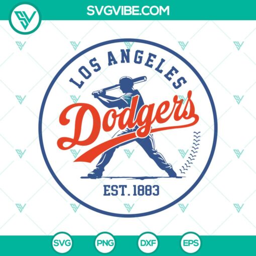 dodgers est 1883 svg los angeles dodgers est 1883 svg file