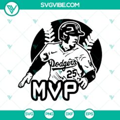 Dodgers MVP Tommy Edman 25 SVG, Tommy Edman LA Dodgers SVG