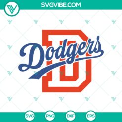 Dodgers SVG File, Dodgers Baseball SVG PNG DXF EPS