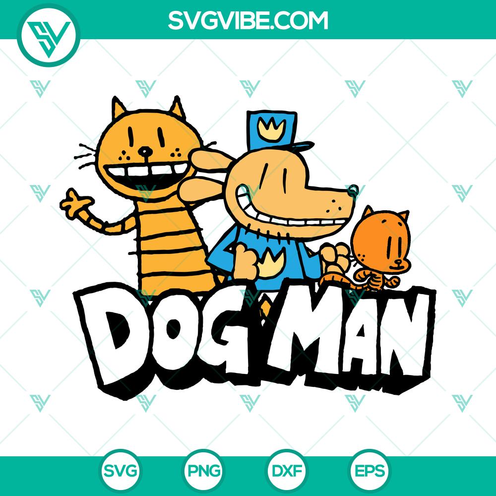 Dog Man Chief Clarence Bailey SVG | Cartoons Character Cut Files Dog Man Chief Clarence Bailey SVG cartoon character cut file, ideal for digital crafting projects.