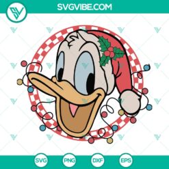 Donald Duck With Santa Hat SVG DXF EPS PNG Files