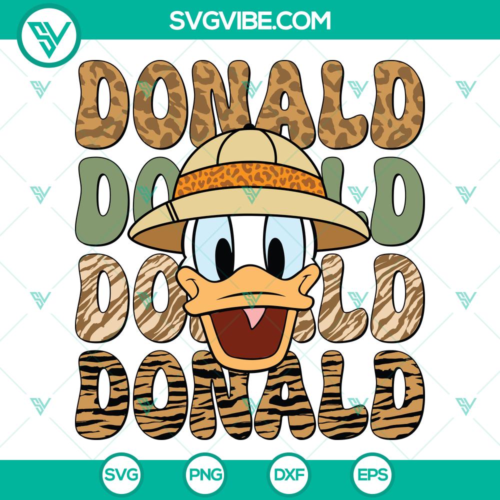 Donald Safari Disney Animals Kingdom SVG | Animals Kingdom Cut Files Donald Safari Disney Animals Kingdom SVG featuring cute animal silhouettes for crafting. Perfect Animals Kingdom Cut Files for Disney fans.