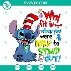 Dr Seuss Stitch SVG | Crossover Funny Cut Files