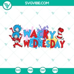 Dr Seuss Thing 1 Thing 2 SVG | Wacky Wednesday Cut Files