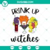 Halloween themed drink up witches SVG with scary horror elements, perfect for Halloween crafting projects.