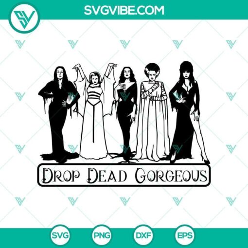 drop dead gorgeous svg halloween svg scary svg horror svg 1