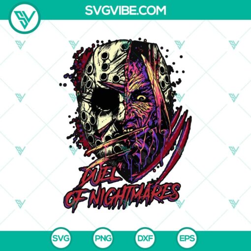 duel of nightmares svg horror characters svg halloween svg