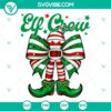 Elf Crew Coquette Bow Christmas SVG | Cute Holiday Cut Files 2