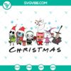 Family Nightmare Before Christmas SVG design with spooky Disney cut files for the holidays. Perfect for Halloween crafting projects.