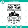 Farm Fresh Pumpkin Patch Halloween SVG with Scary Oct 31 design, perfect for crafting projects.