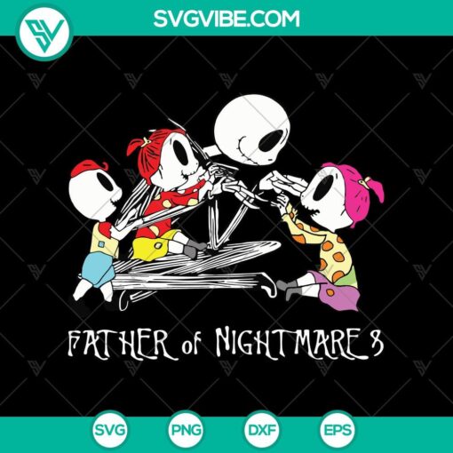 father of nightmare svg jack skelington svg the nightmare before christmas svg