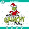Grinch-themed SVG DXF EPS PNG files, perfect for holiday crafts and designs.