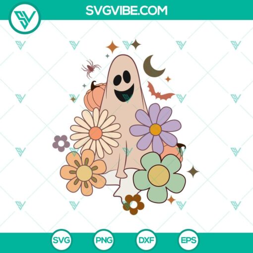 floral halloween ghost svg funny ghost svg funny halloween svg