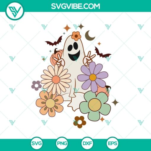 floral hi finger ghost svg funny ghost svg funny halloween svg