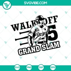 Freddie Freeman Walk-Off Grand Slam SVG, LA Dodgers Freddie Freeman SVG PNG