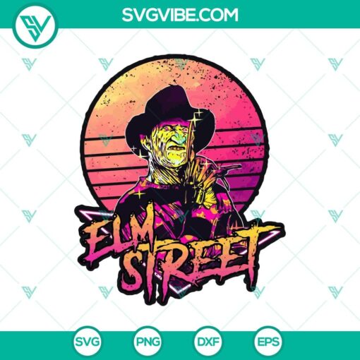 freddy krueger elm street svg horror characters svg halloween svg