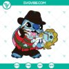 Freddy Krueger Stitch SVG featuring horror and Halloween characters. Perfect for spooky crafts and decorations.