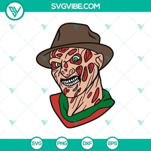 freddy krueger svg halloween svg horror movie svg