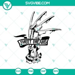 Freddy Krueger Sweet Dream SVG, Halloween SVG, Freddy Krueger SVG, Horror SVG